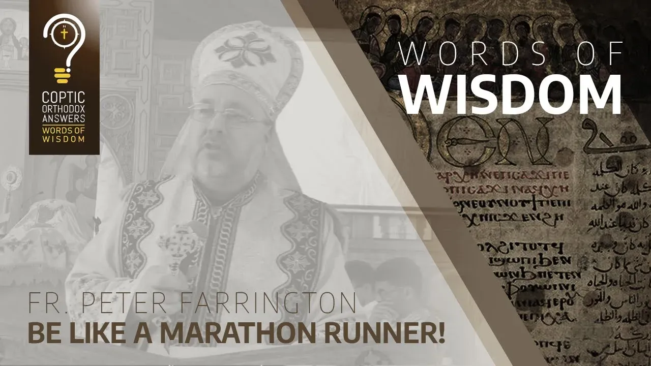 Be like a marathon runner